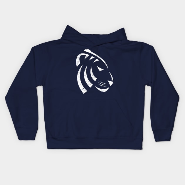 Tiger Profile Kids Hoodie by Stalwarthy